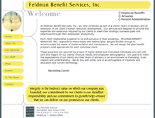 Tablet Screenshot of feldmanbenefit.com